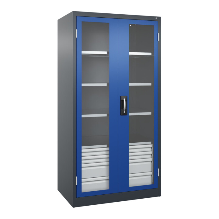 C+P Armoire à charges lourdes Acurado Pro 1950 x 1000 x 600 mm 7016/5010