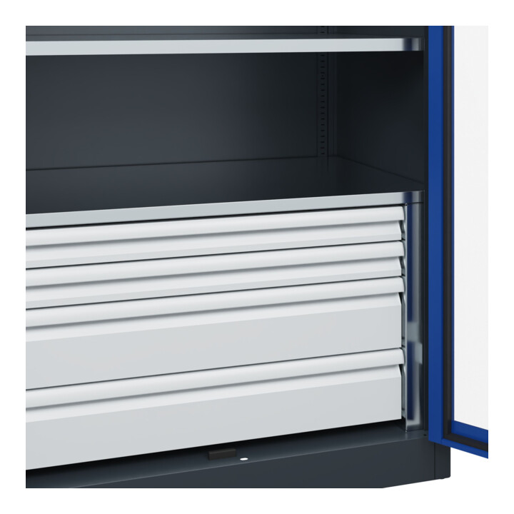 C+P Armoire à charges lourdes Acurado Pro 1950 x 1000 x 600 mm 7016/5010