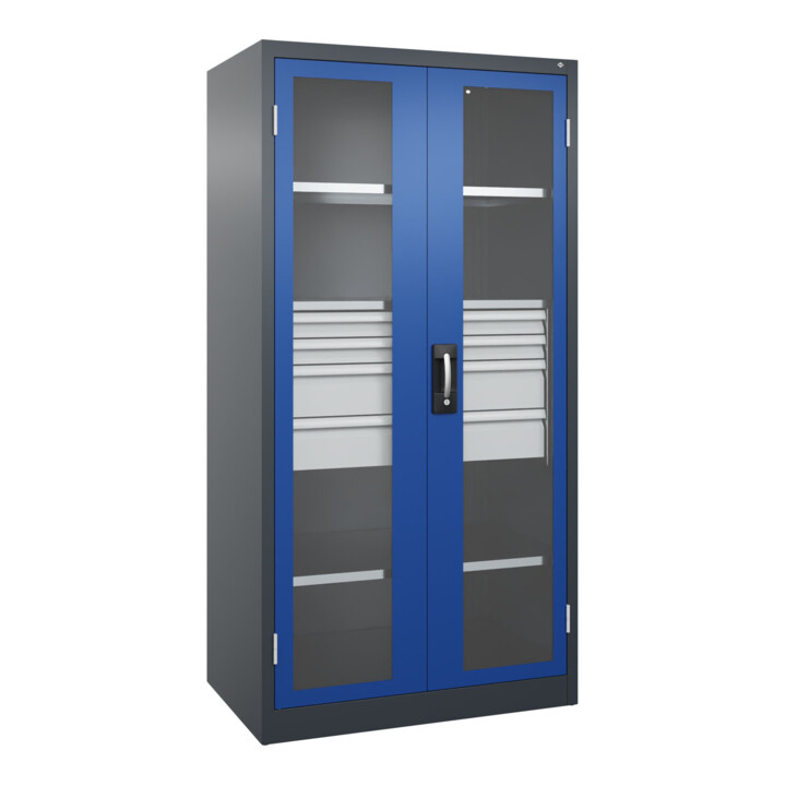 C+P Armoire à charges lourdes Acurado Pro 1950 x 1000 x 600 mm 7016/5010