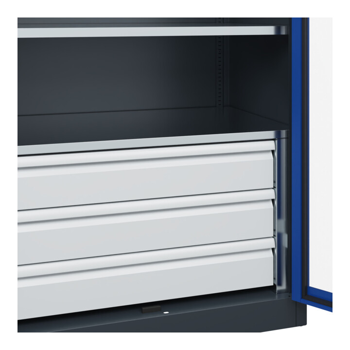 C+P Armoire à charges lourdes Acurado Pro 1950 x 1000 x 600 mm 7016/5010