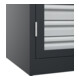 C+P Armoire à charges lourdes Acurado Pro 1950 x 1000 x 600 mm 7021/7021