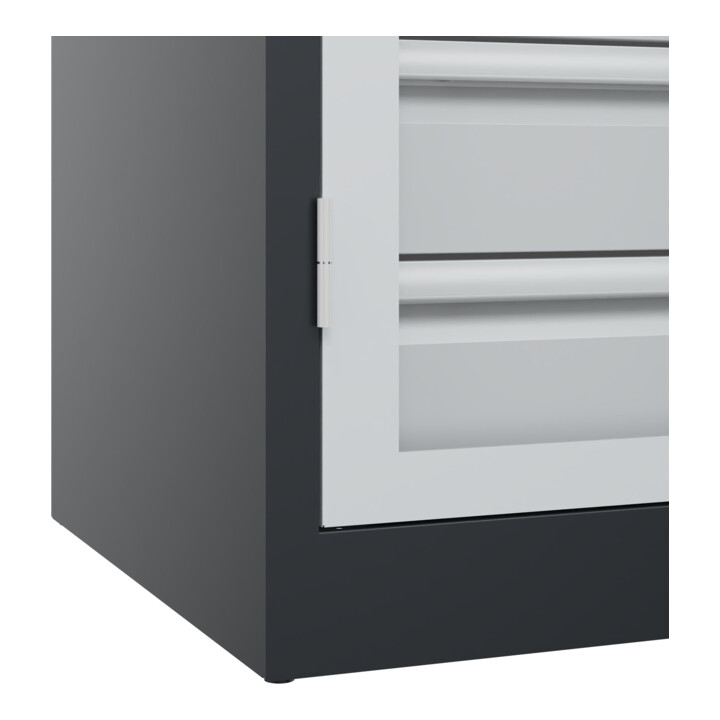 C+P Armoire à charges lourdes Acurado Pro 1950 x 1000 x 600 mm 7021/7035