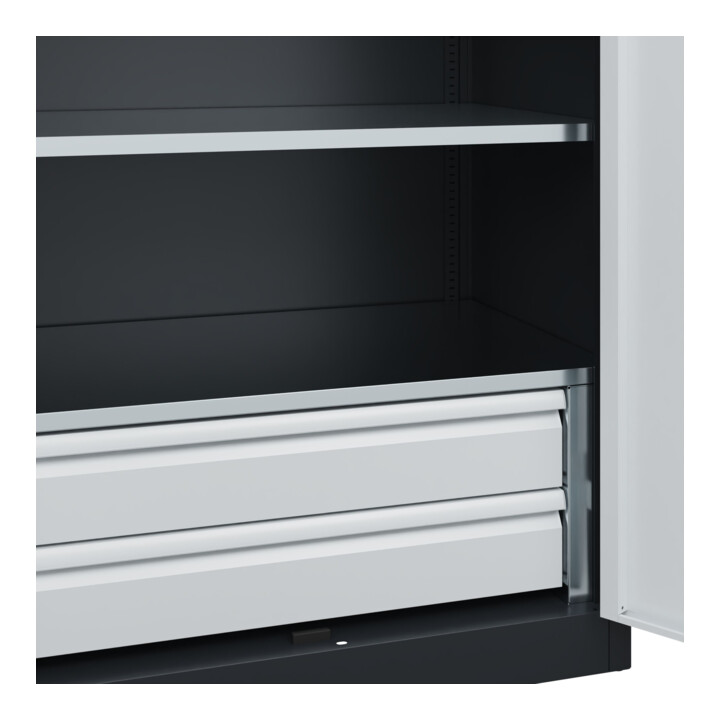 C+P Armoire à charges lourdes Acurado Pro 1950 x 1000 x 600 mm 7021/7035