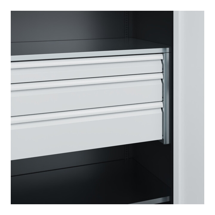 C+P Armoire à charges lourdes Acurado Pro 1950 x 1000 x 600 mm 7021/7035