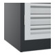 C+P Armoire à charges lourdes Acurado Pro 1950 x 1000 x 600 mm 7021/7035