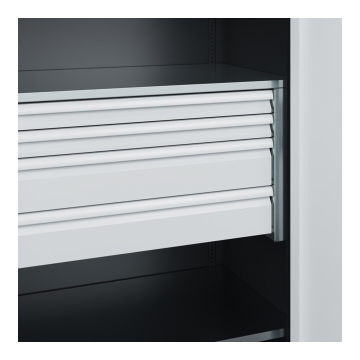 C+P Armoire à charges lourdes Acurado Pro 1950 x 1000 x 600 mm 7021/7035