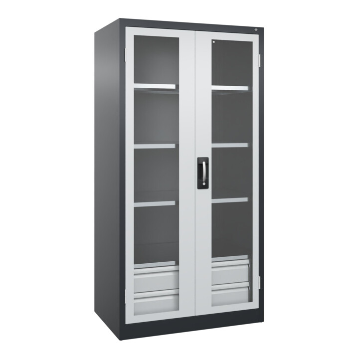 C+P Armoire à charges lourdes Acurado Pro 1950 x 1000 x 600 mm 7021/7035