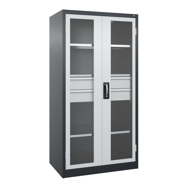 C+P Armoire à charges lourdes Acurado Pro 1950 x 1000 x 600 mm 7021/7035