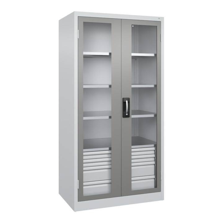 C+P Armoire à charges lourdes Acurado Pro 1950 x 1000 x 600 mm 7035/0004
