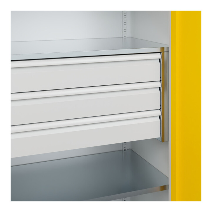 C+P Armoire à charges lourdes Acurado Pro 1950 x 1000 x 600 mm 7035/1023