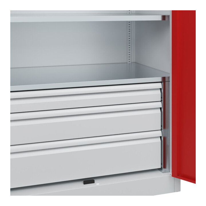 C+P Armoire à charges lourdes Acurado Pro 1950 x 1000 x 600 mm 7035/3000