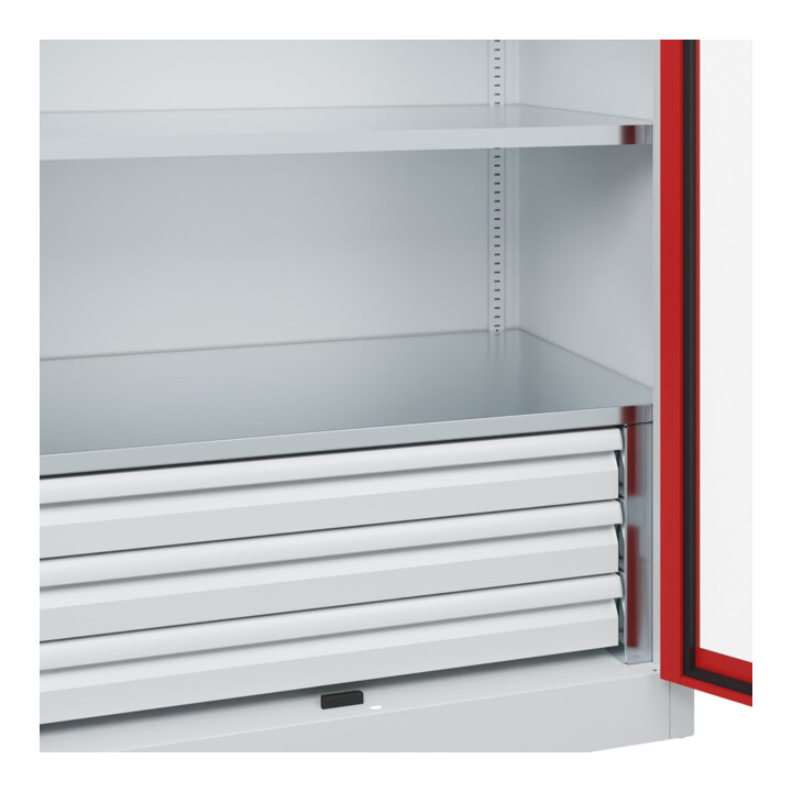 C+P Armoire à charges lourdes Acurado Pro 1950 x 1000 x 600 mm 7035/3000