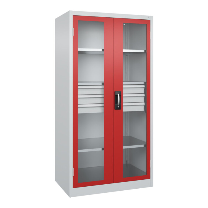 C+P Armoire à charges lourdes Acurado Pro 1950 x 1000 x 600 mm 7035/3000