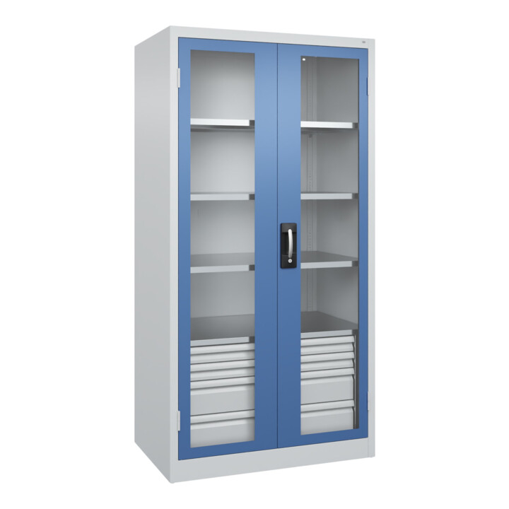 C+P Armoire à charges lourdes Acurado Pro 1950 x 1000 x 600 mm 7035/5023