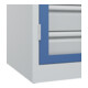 C+P Armoire à charges lourdes Acurado Pro 1950 x 1000 x 600 mm 7035/5023