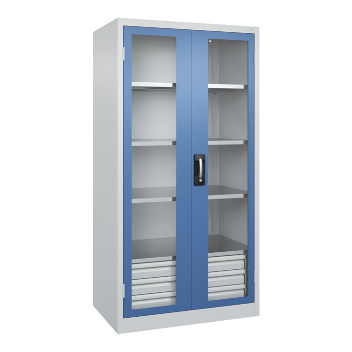 C+P Armoire à charges lourdes Acurado Pro 1950 x 1000 x 600 mm 7035/5023
