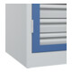 C+P Armoire à charges lourdes Acurado Pro 1950 x 1000 x 600 mm 7035/5023