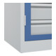 C+P Armoire à charges lourdes Acurado Pro 1950 x 1000 x 600 mm 7035/5023