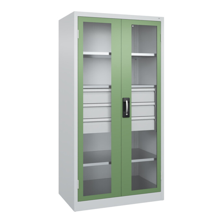 C+P Armoire à charges lourdes Acurado Pro 1950 x 1000 x 600 mm 7035/6011