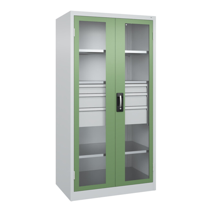 C+P Armoire à charges lourdes Acurado Pro 1950 x 1000 x 600 mm 7035/6011