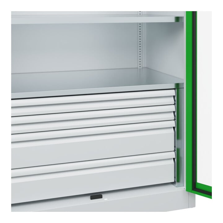 C+P Armoire à charges lourdes Acurado Pro 1950 x 1000 x 600 mm 7035/6037