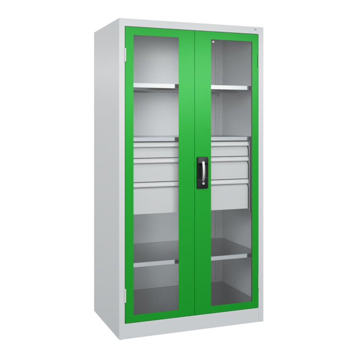 C+P Armoire à charges lourdes Acurado Pro 1950 x 1000 x 600 mm 7035/6037
