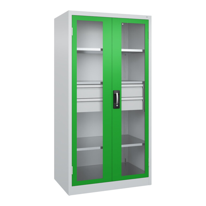 C+P Armoire à charges lourdes Acurado Pro 1950 x 1000 x 600 mm 7035/6037