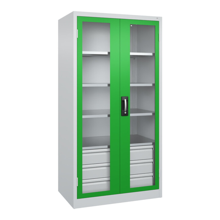 C+P Armoire à charges lourdes Acurado Pro 1950 x 1000 x 600 mm 7035/6037