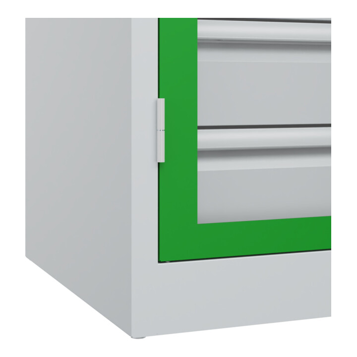 C+P Armoire à charges lourdes Acurado Pro 1950 x 1000 x 600 mm 7035/6037