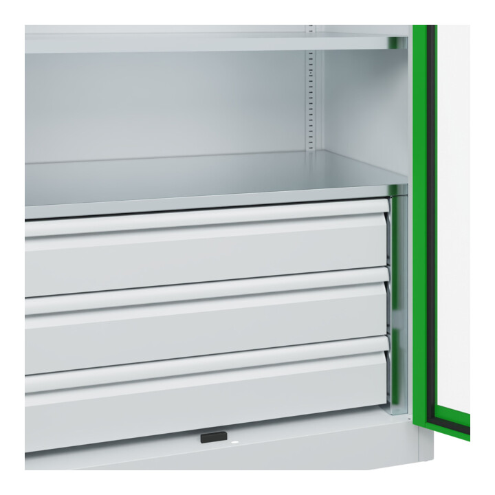 C+P Armoire à charges lourdes Acurado Pro 1950 x 1000 x 600 mm 7035/6037
