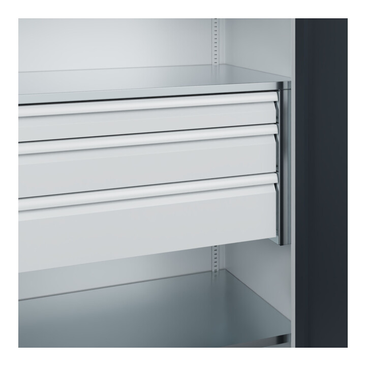 C+P Armoire à charges lourdes Acurado Pro 1950 x 1000 x 600 mm 7035/7016