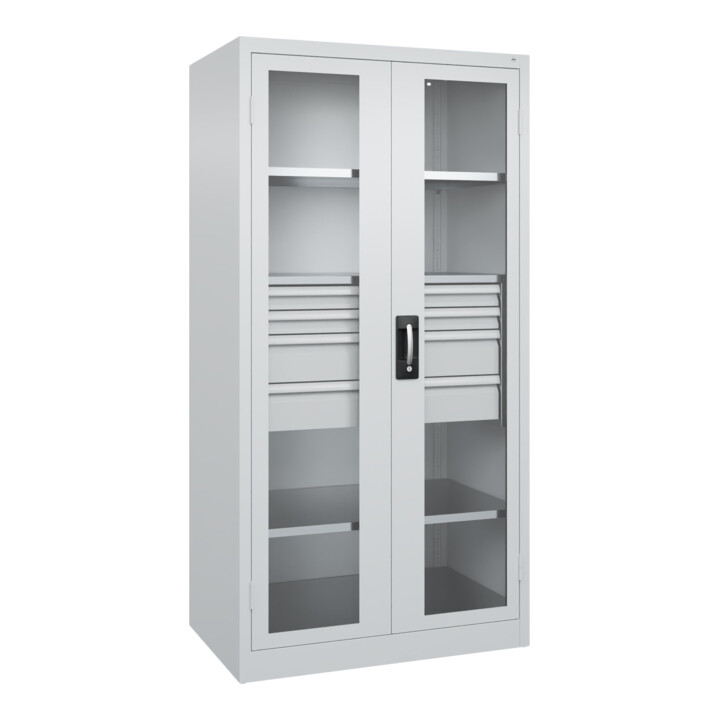 C+P Armoire à charges lourdes Acurado Pro 1950 x 1000 x 600 mm 7035/7035