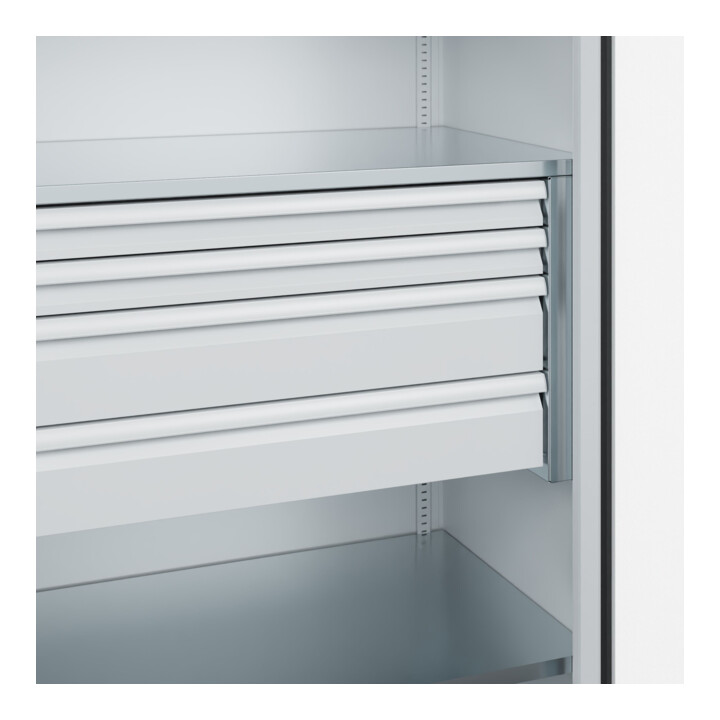 C+P Armoire à charges lourdes Acurado Pro 1950 x 1000 x 600 mm 7035/7035