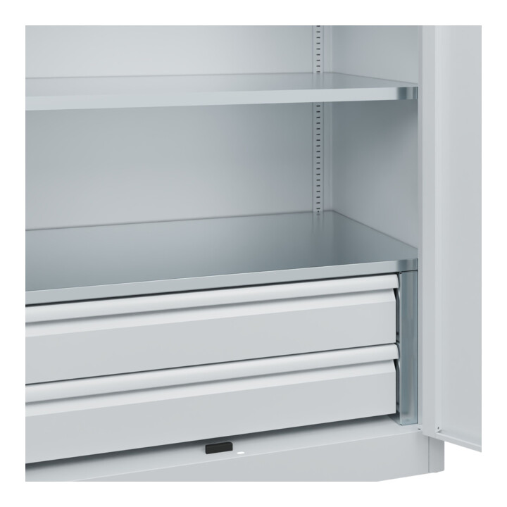 C+P Armoire à charges lourdes Acurado Pro 1950 x 1000 x 600 mm 7035/7035