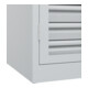 C+P Armoire à charges lourdes Acurado Pro 1950 x 1000 x 600 mm 7035/7035