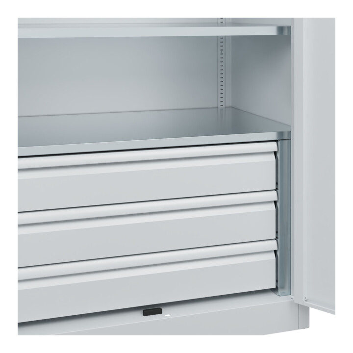 C+P Armoire à charges lourdes Acurado Pro 1950 x 1000 x 600 mm 7035/7035