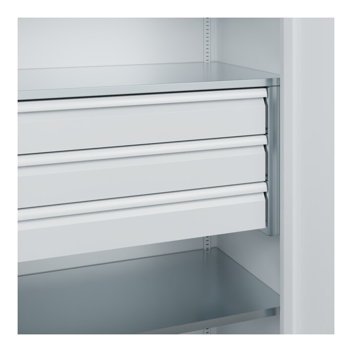 C+P Armoire à charges lourdes Acurado Pro 1950 x 1000 x 600 mm 7035/7035