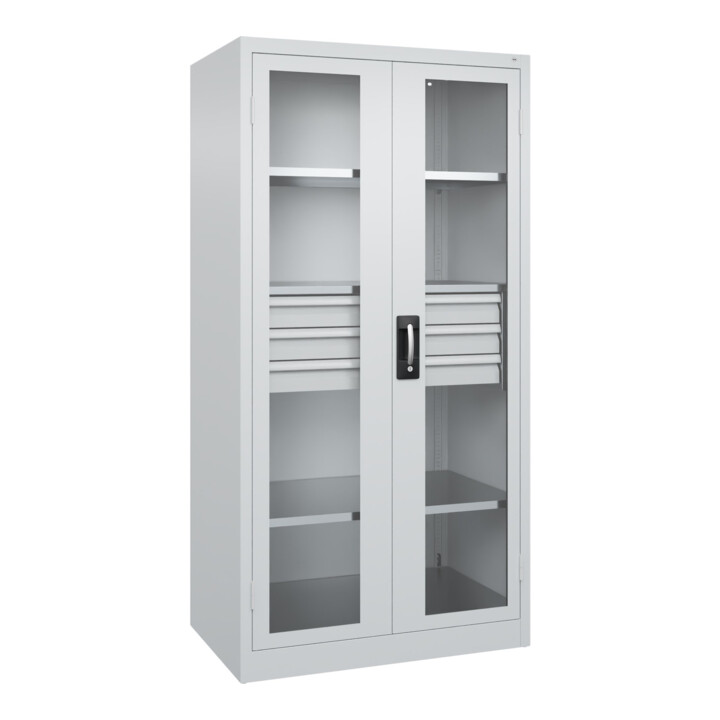 C+P Armoire à charges lourdes Acurado Pro 1950 x 1000 x 600 mm 7035/7035