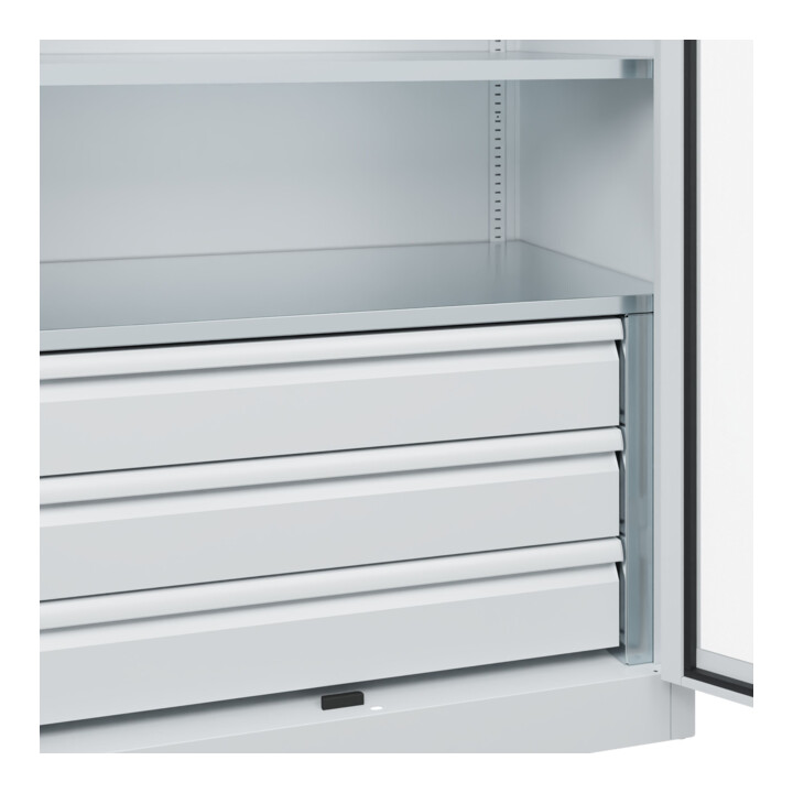 C+P Armoire à charges lourdes Acurado Pro 1950 x 1000 x 600 mm 7035/7035