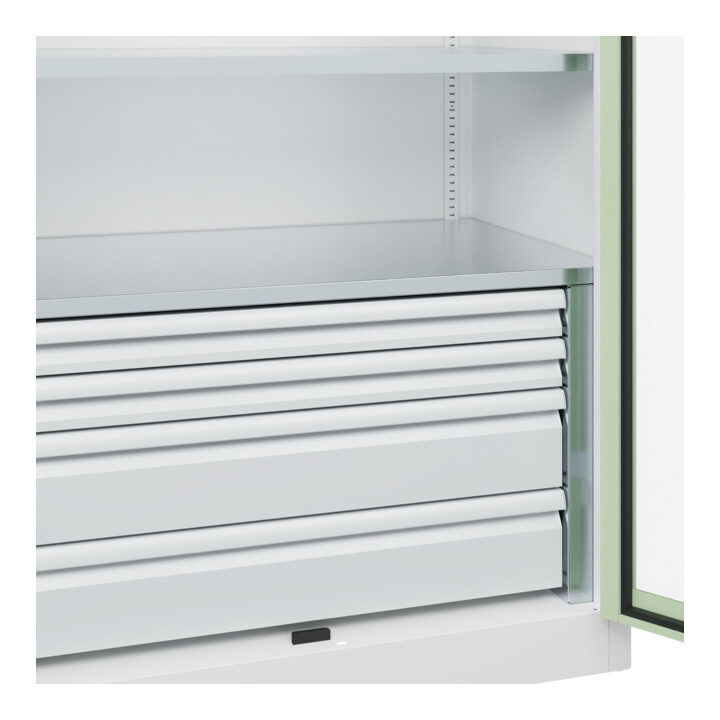 C+P Armoire à charges lourdes Acurado Pro 1950 x 1000 x 600 mm 9016/6019