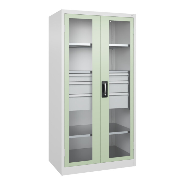 C+P Armoire à charges lourdes Acurado Pro 1950 x 1000 x 600 mm 9016/6019