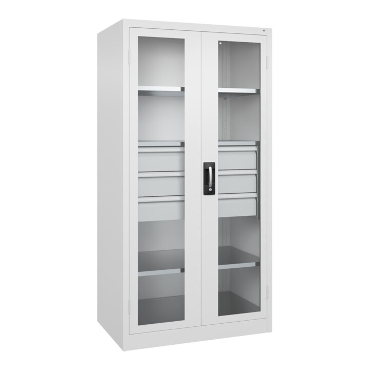 C+P Armoire à charges lourdes Acurado Pro 1950 x 1000 x 600 mm 9016/9016