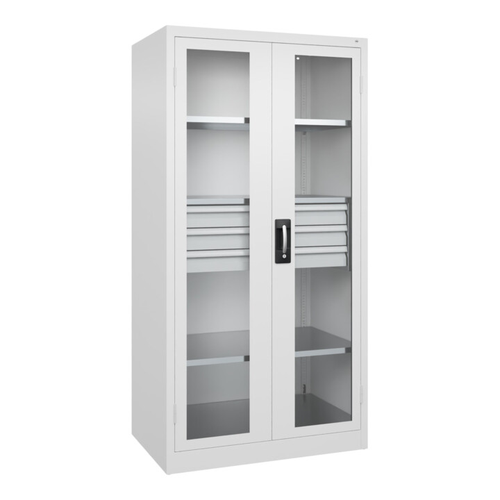 C+P Armoire à charges lourdes Acurado Pro 1950 x 1000 x 600 mm 9016/9016