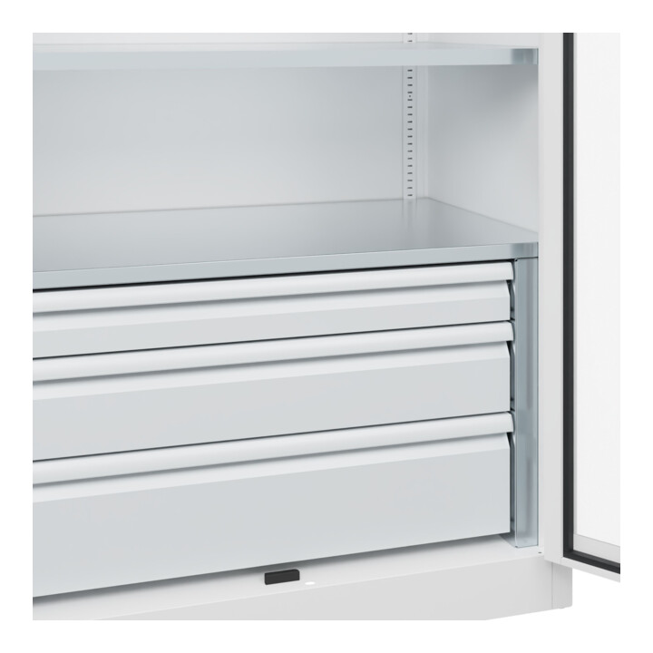C+P Armoire à charges lourdes Acurado Pro 1950 x 1000 x 600 mm 9016/9016