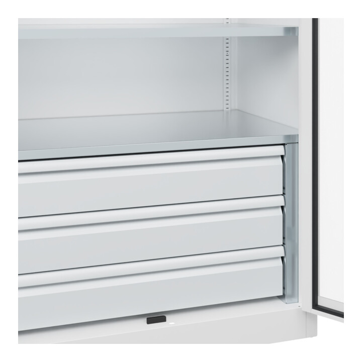 C+P Armoire à charges lourdes Acurado Pro 1950 x 1000 x 600 mm 9016/9016