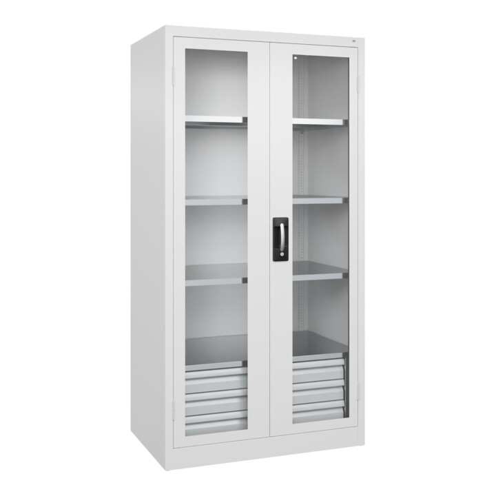 C+P Armoire à charges lourdes Acurado Pro 1950 x 1000 x 600 mm blanc