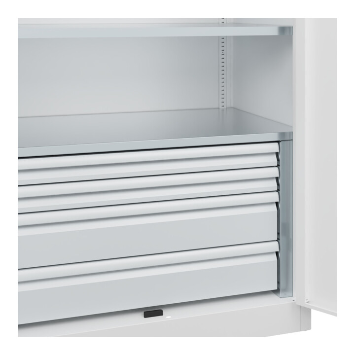C+P Armoire à charges lourdes Acurado Pro 1950 x 1000 x 600 mm blanc