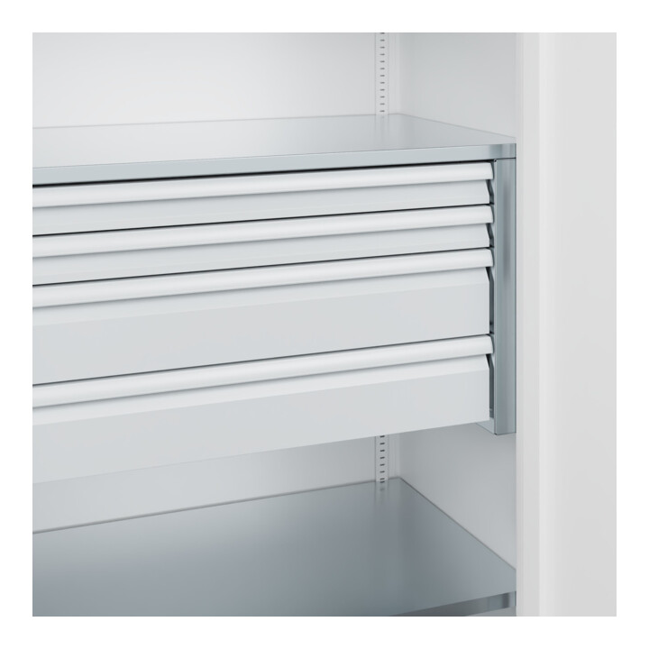 C+P Armoire à charges lourdes Acurado Pro 1950 x 1000 x 600 mm blanc