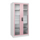 C+P Armoire à charges lourdes Acurado Pro 1950 x 1000 x 600 mm blanc/rose