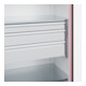 C+P Armoire à charges lourdes Acurado Pro 1950 x 1000 x 600 mm blanc/rose